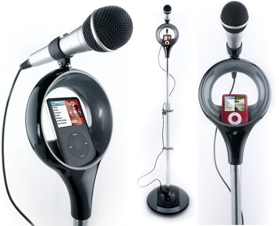 Karaoke Machine With Microphone Stand for Kids